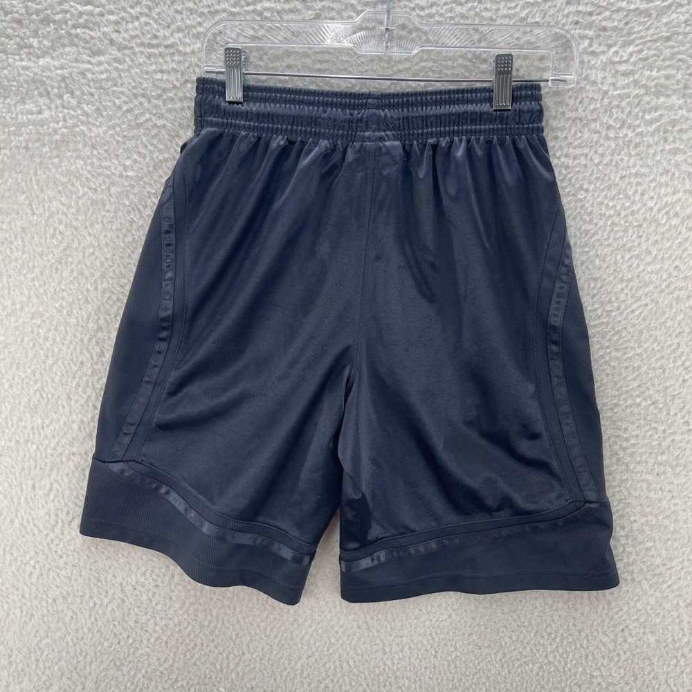 AND1 Basketball Shorts Mens S Black Dazzle Athletic Gym Training Summer Shiny